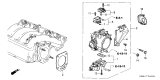 Diagram for Acura RSX Throttle Body Gasket - 16176-PRB-A01