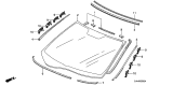 Diagram for 2008 Acura RL Windshield - 73111-SJA-A01