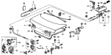 Diagram for Acura Fuel Door Release Cable - 74411-SR1-A01