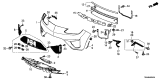 Diagram for 2019 Acura NSX Bumper - 04715-T6N-A22ZZ