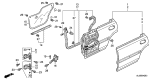 Diagram for Acura Vigor Door Seal - 72810-SL5-003