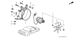 Diagram for 2002 Acura NSX Cooling Fan Assembly - 19813-PR7-A02