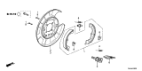 Diagram for 2011 Acura TL Brake Dust Shields - 43110-TK4-A01