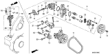 Diagram for Acura Integra Power Steering Pump - 56110-PR3-040