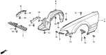 Diagram for 1994 Acura Vigor Wheelhouse - 74101-SL5-A00