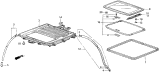 Diagram for Acura Legend Sunroof - 70200-SD4-A00