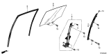 Diagram for Acura TLX Auto Glass - 73450-TZ3-A00
