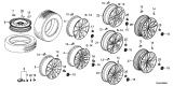 Diagram for 2016 Acura ILX Wheel Cover - 44732-TZ3-A20