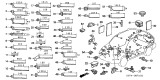 Diagram for 2002 Acura MDX Cup Holder - 91558-S0K-A01