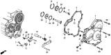 Diagram for 1999 Acura CL Side Cover Gasket - 21812-P7Z-000