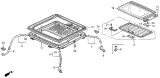 Diagram for 1992 Acura Vigor Sunroof - 70200-SL4-000