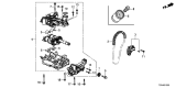 Diagram for Acura RDX Oil Pump - 15100-6B2-A02