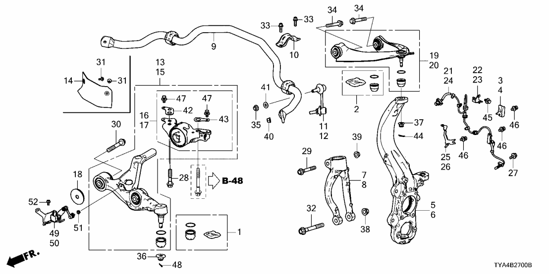 51359-TYA-A50 Acura DEFLECTOR, FR.