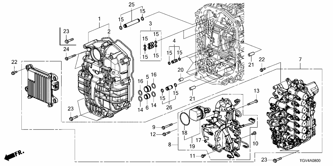 Acura 28010-6T1-A11 CONTROL SET 28010-6T1-A11 Acura CONTROL SET