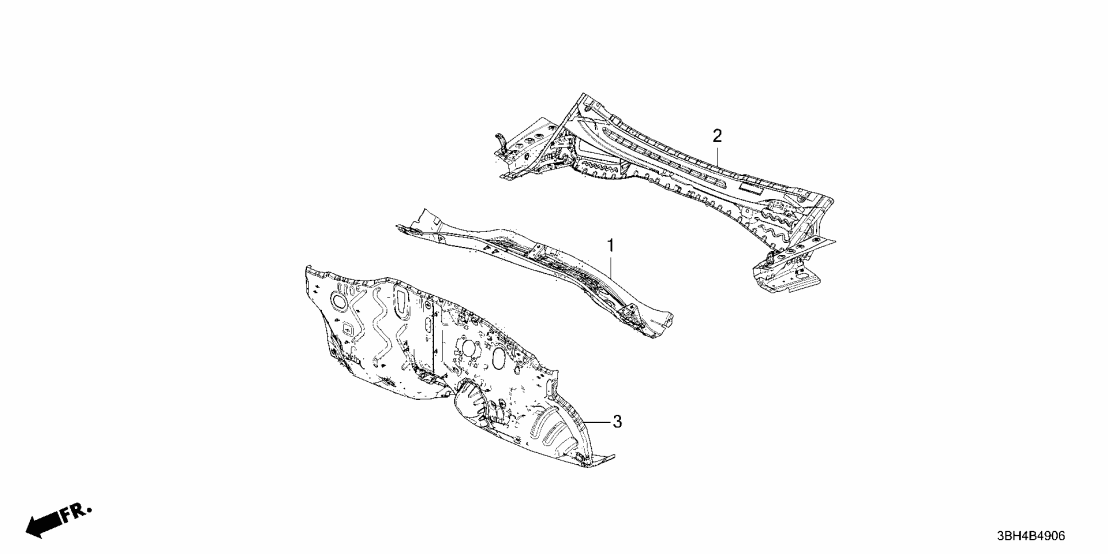 61500-3BH-A00ZZ Acura DASHBOARD (LOWER)
