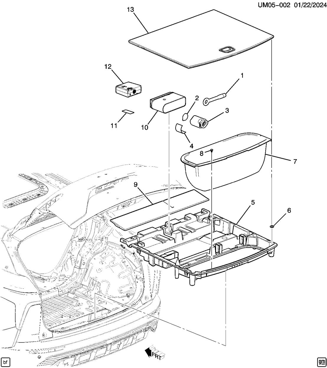 11546450 Acura RETAINER, RR.