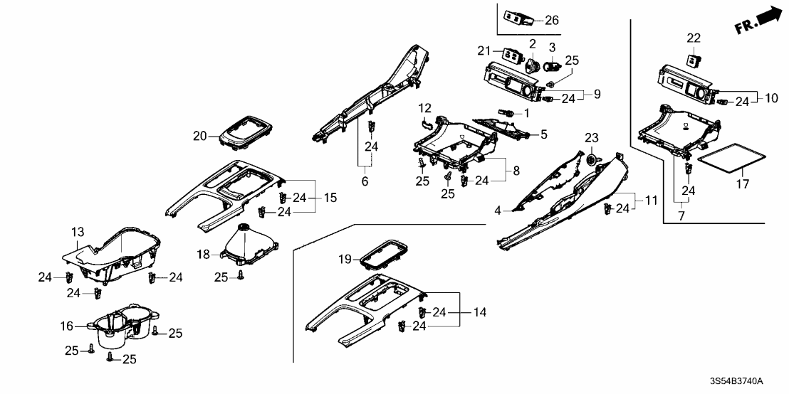 83421-3S5-A51ZA Acura TRAY *NH900L*