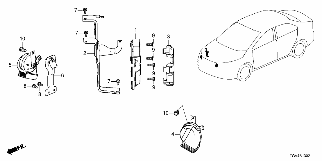 37820-6S9-A63 Acura ELECTRONIC CONTROL U
