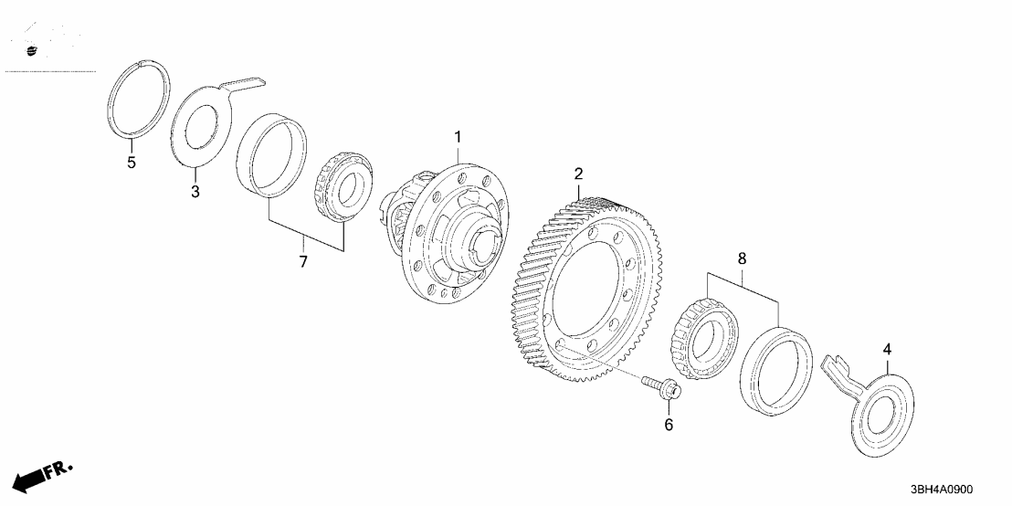 41233-RJ2-000 Acura GEAR, FINAL DRIVEN
