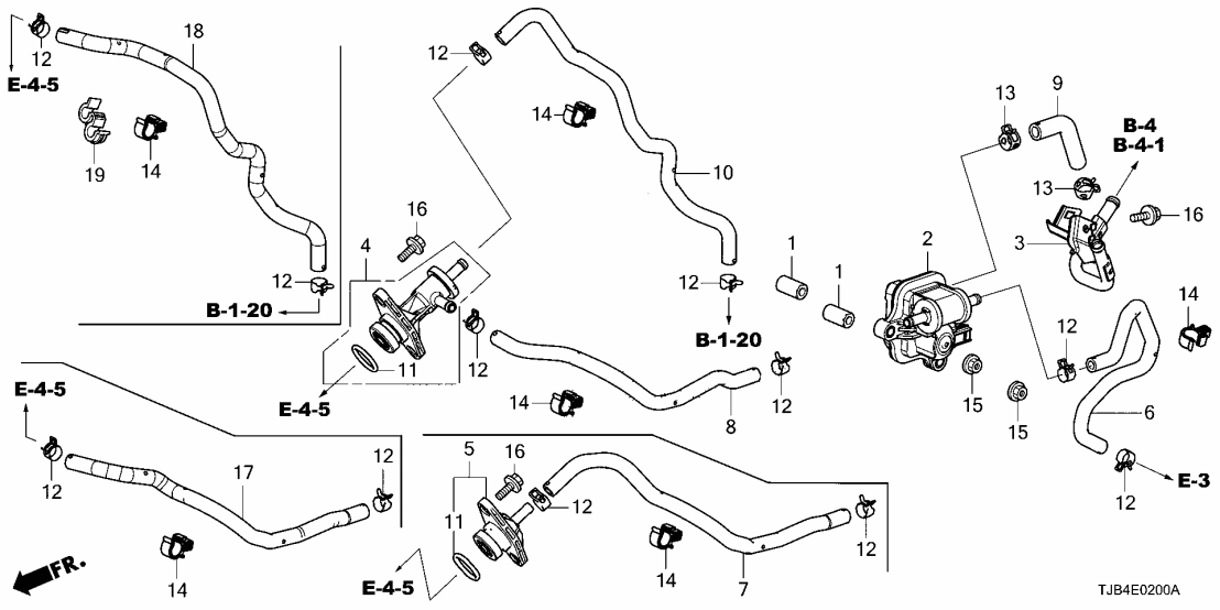 36168-5YF-A10 Acura Tube B, Purge