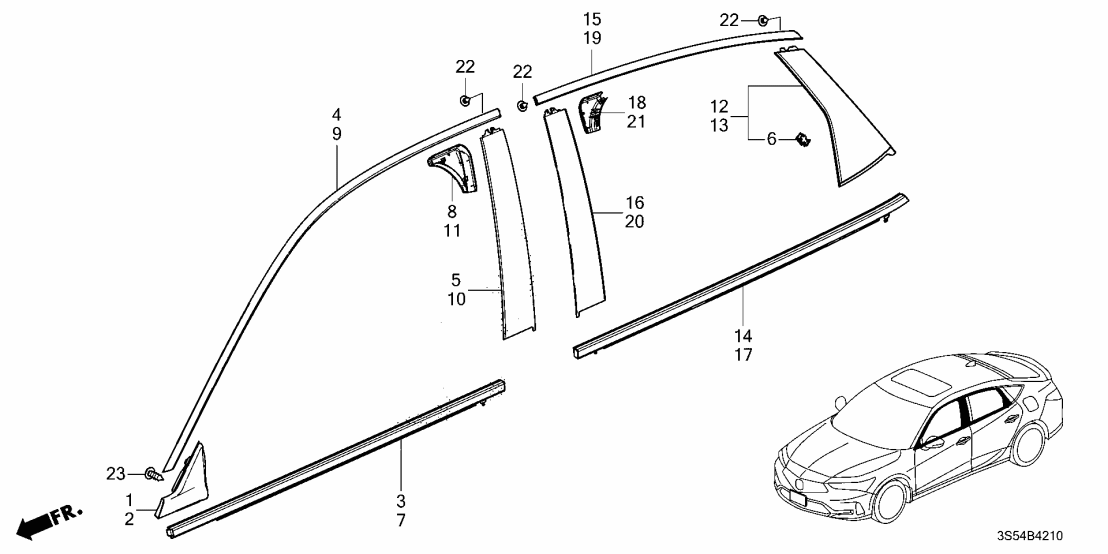 90142-T20-000 Acura Screw, Tap (4X16)