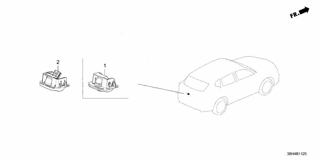 39530-3BH-A01 Acura CAMERA, REARVIEW