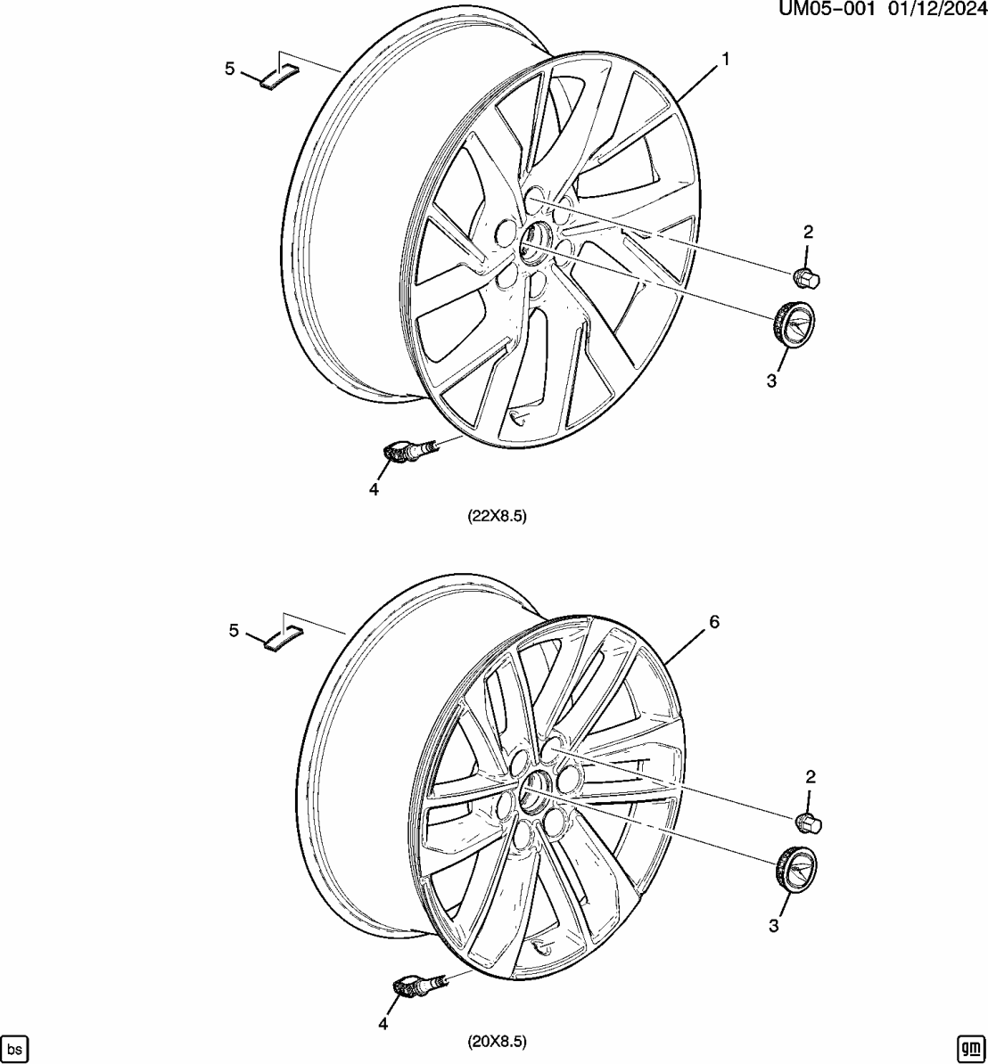 09596070 Acura NUT, WHEEL