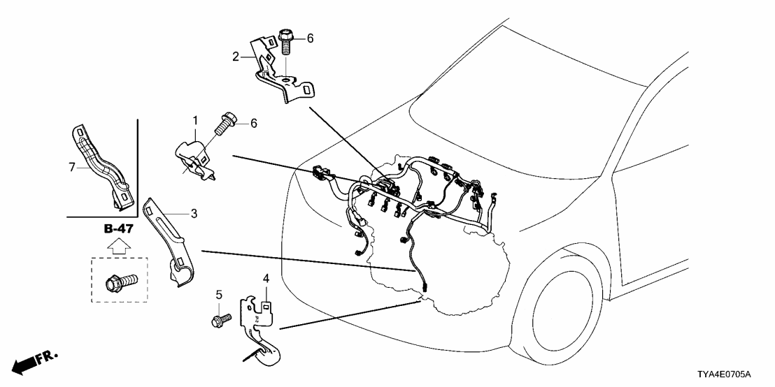 32742-6FB-A00 Acura STAY, FR.