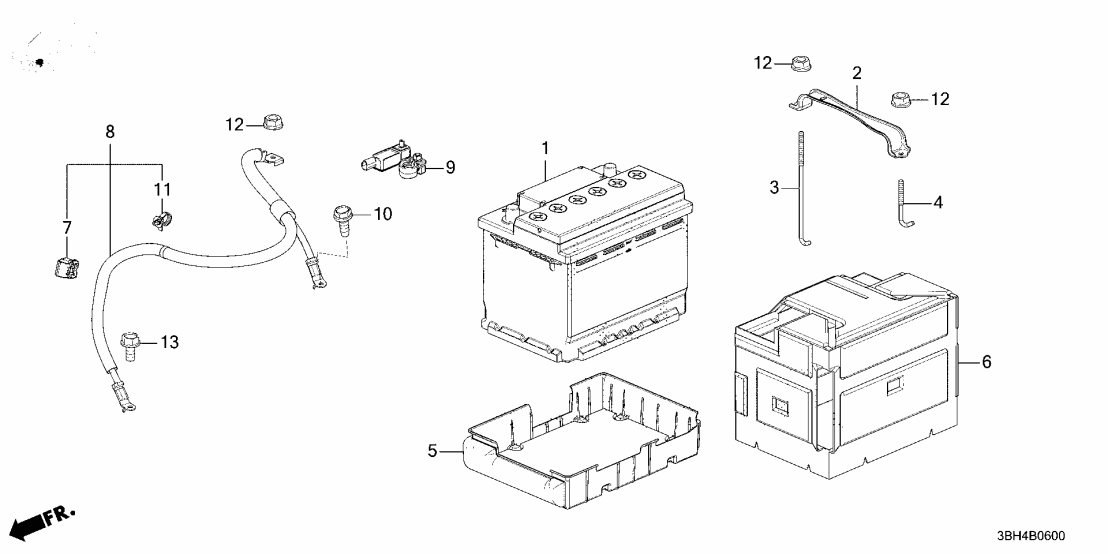 32600-3BH-A00 Acura WIRE HARN EARTH BATT