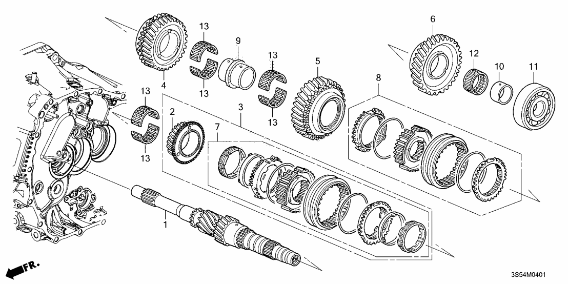91102-65W-003 Acura Bearing (48X53X26)