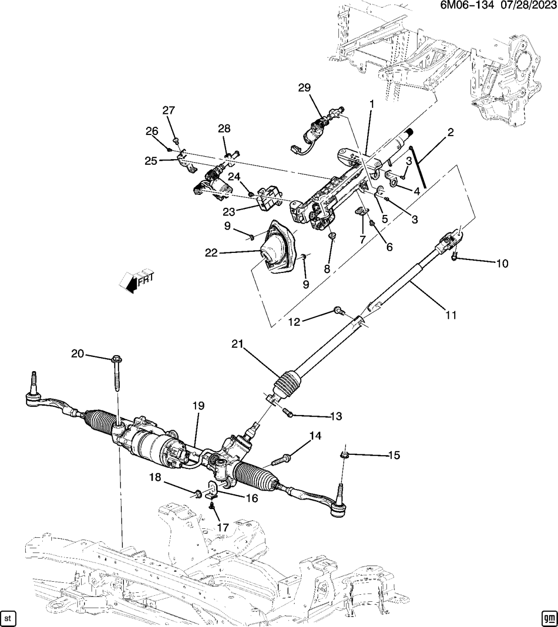 85028212 Acura COLUMN ASM-STRG (RPR
