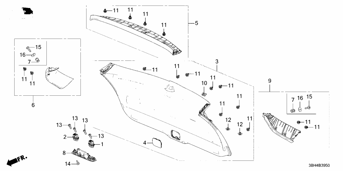 84442-3BH-A01ZA Acura POCKET *NH900L*