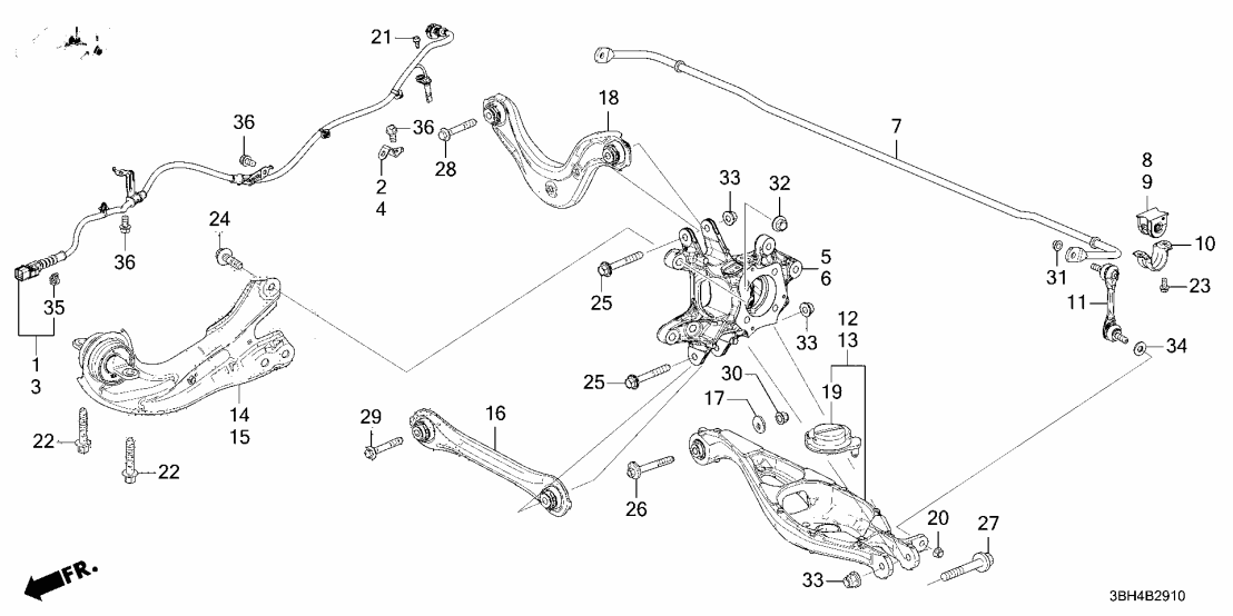 52306-3V1-J01 Acura BUSH, R. RR.