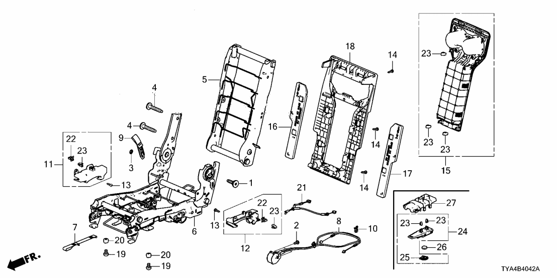 81985-TYA-A01 Acura SET, SBR UNIT