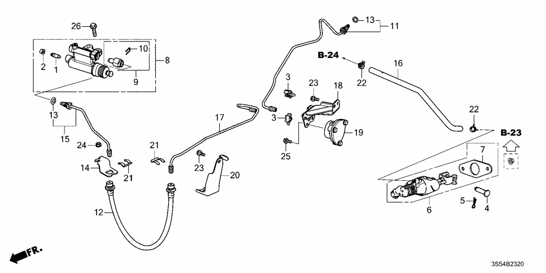 46961-3K0-H01 Acura Hose, Clutch