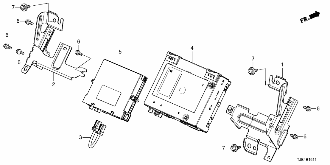 39870-TJB-A22 Acura Control Unit Assembly