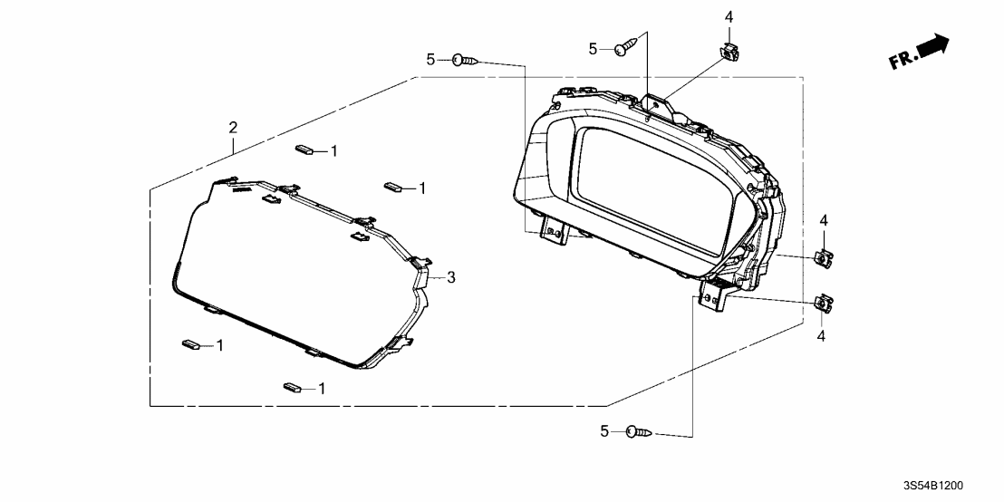 78100-3S5-A23 Acura METER, COMBINATION