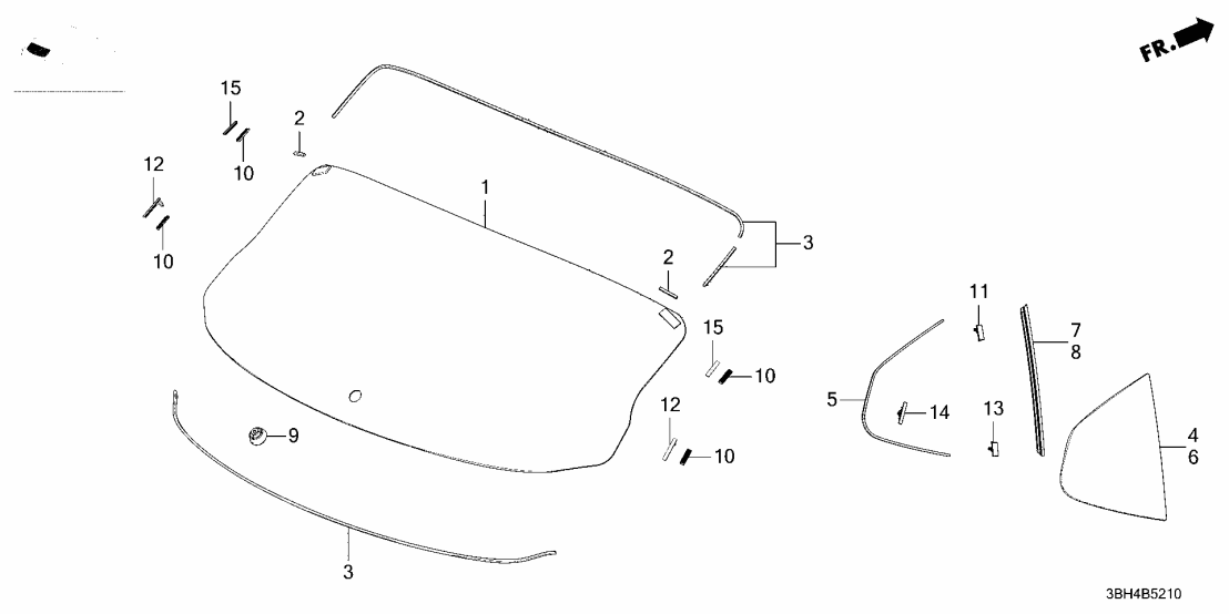 91501-T5A-003 Acura CLIP A
