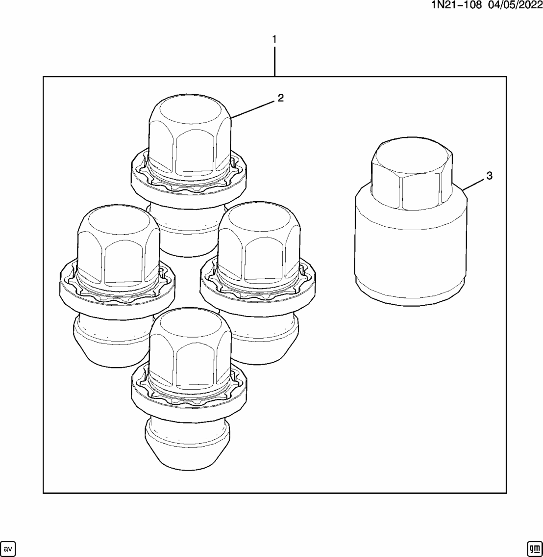 86525831 Acura NUT PKG, LOCK