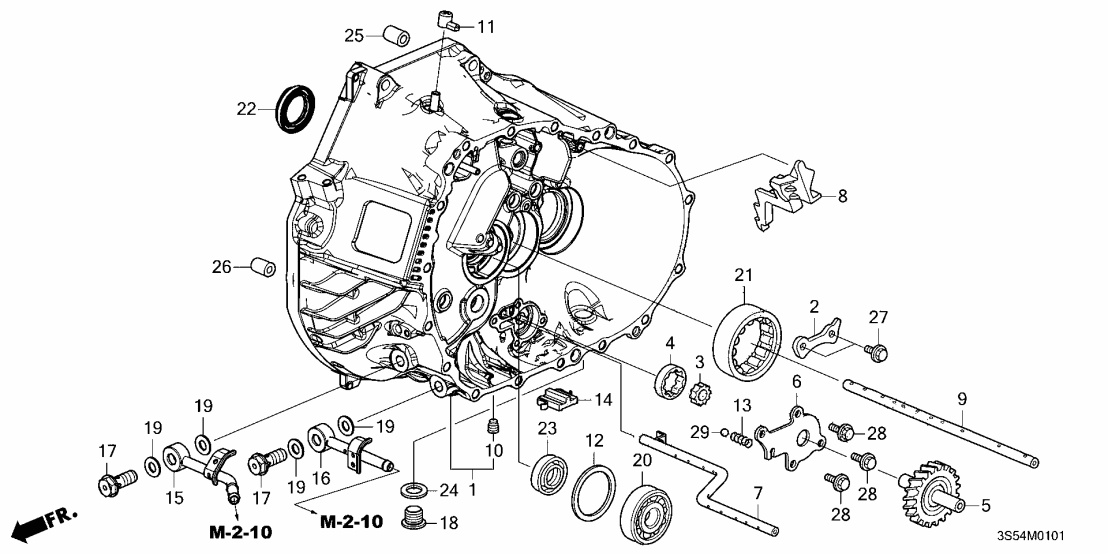 21000-65W-000 Acura Case, Clutch