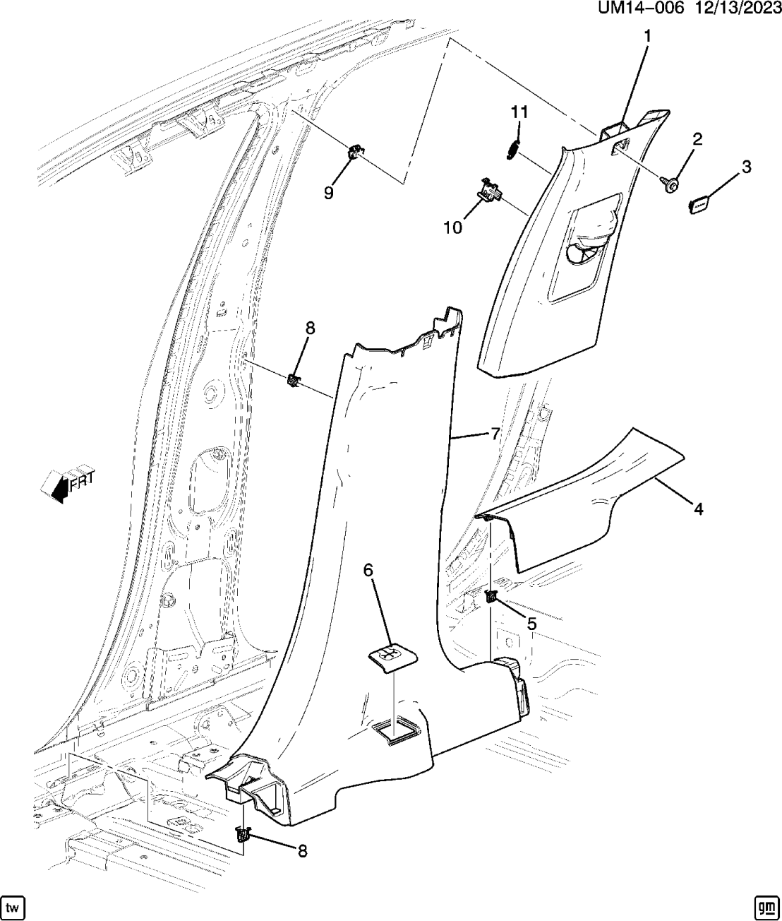 23188597 Genuine Acura SPRING-D/SEAT SHLDR