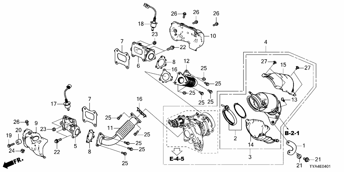 18040-61B-305 Acura Set, Turbocharger -Co