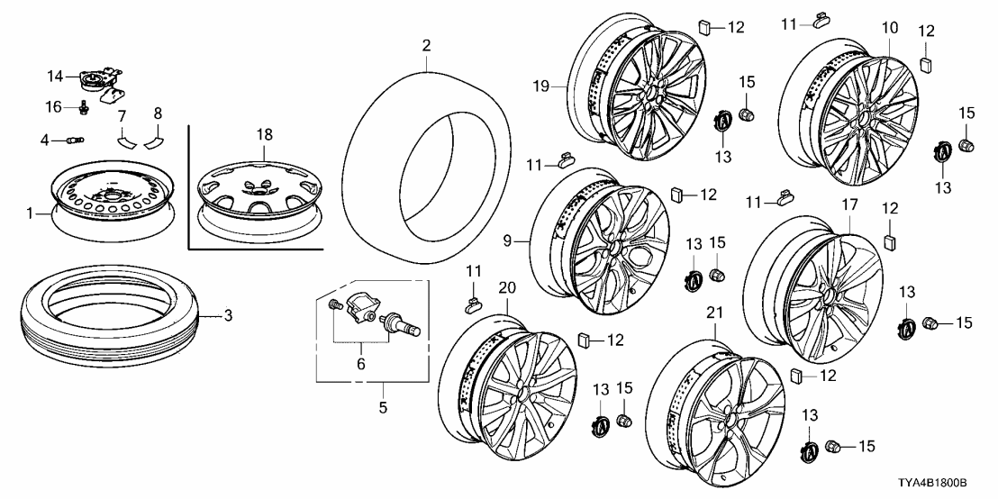 42751-CTL-043 Acura Tire (275/40R21)