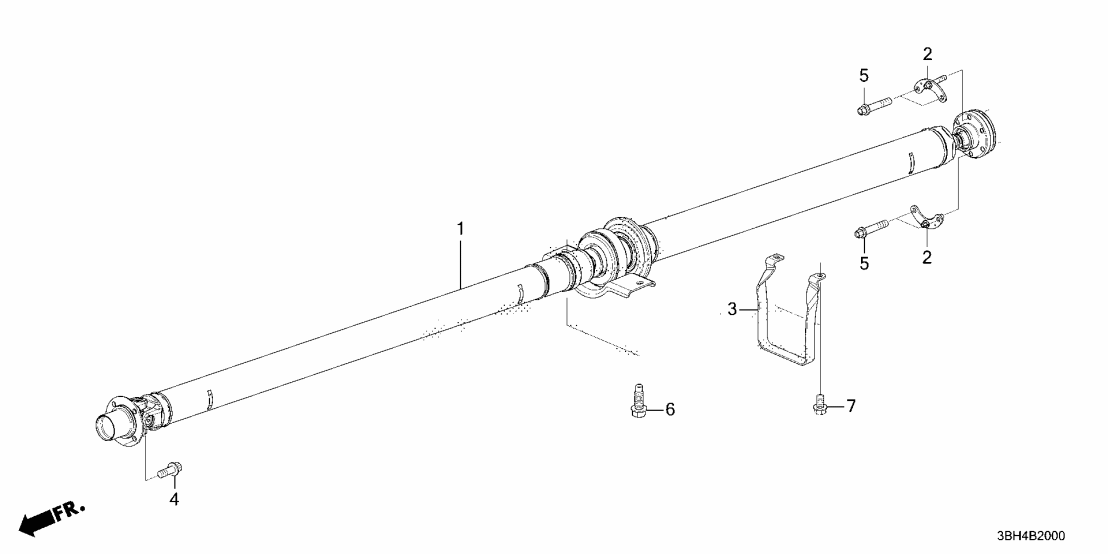 40100-3BJ-A01 Acura SHAFT ASSY., PROP
