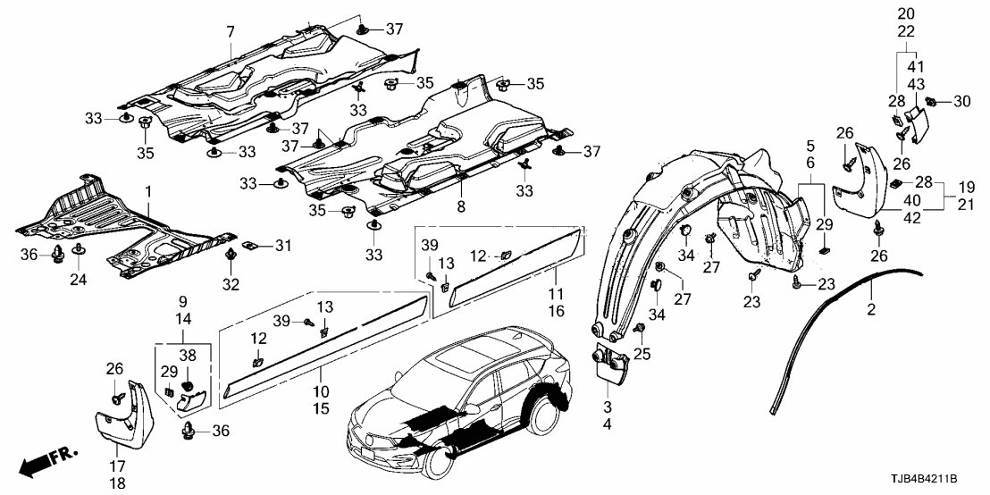90149-TJB-A00 Acura Bolt, Bumper
