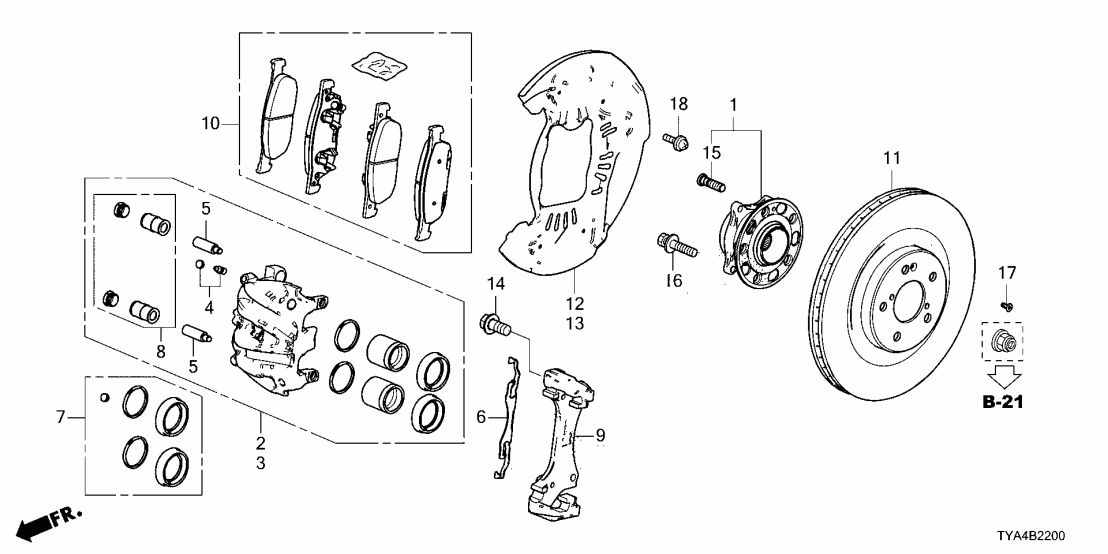 45251-TYA-A10 Acura DISK (18IN,30T FNC)