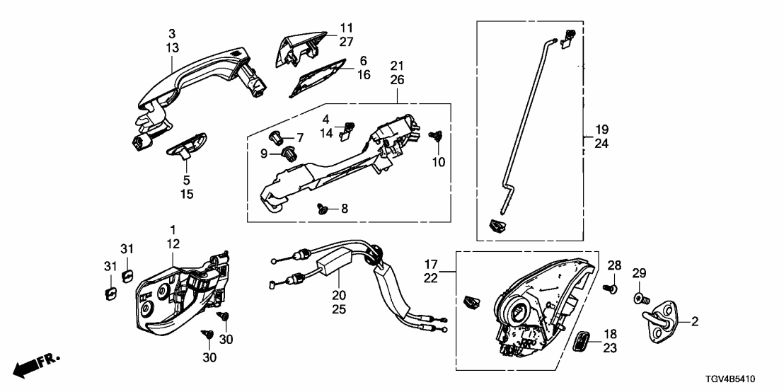72181-TJB-A71YB Acura HANDLE, L. *NH912P*