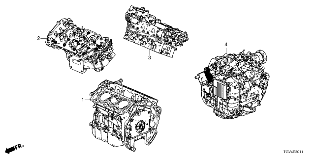 2022 Acura TLX Auto Transmission Kit Diagram for 06200-6T2-A01RM