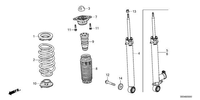 2026 Acura Integra S/ABS UNIT, RR. Diagram for 52611-3S5-A31