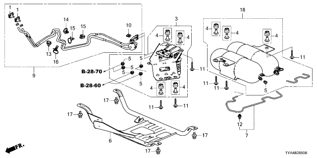 2025 Acura MDX Bolt-Washer (M6X40) Diagram for 90185-TYB-A00